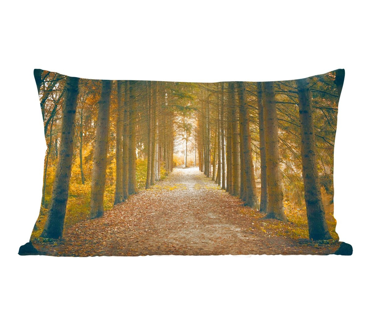 PillowMonkey Sierenkussen met Bos en Bomen Motief - 50 x 30 cm
