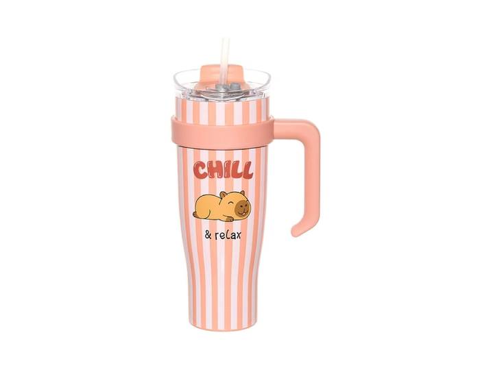 THE CONCEPT FACTORY Travel mug CAPYBARA 120cl stahl rostfrei rotbraun 1 Stück