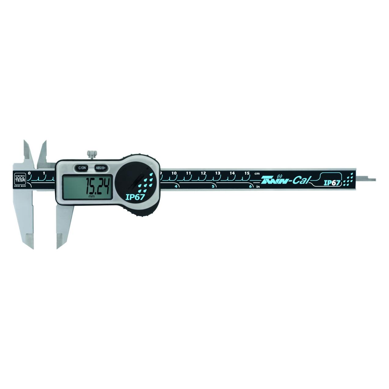 Tesa Technology Messschieber elektron.150mm ZW. 0.01mm TWIN-CAL I (15 cm) (530319)