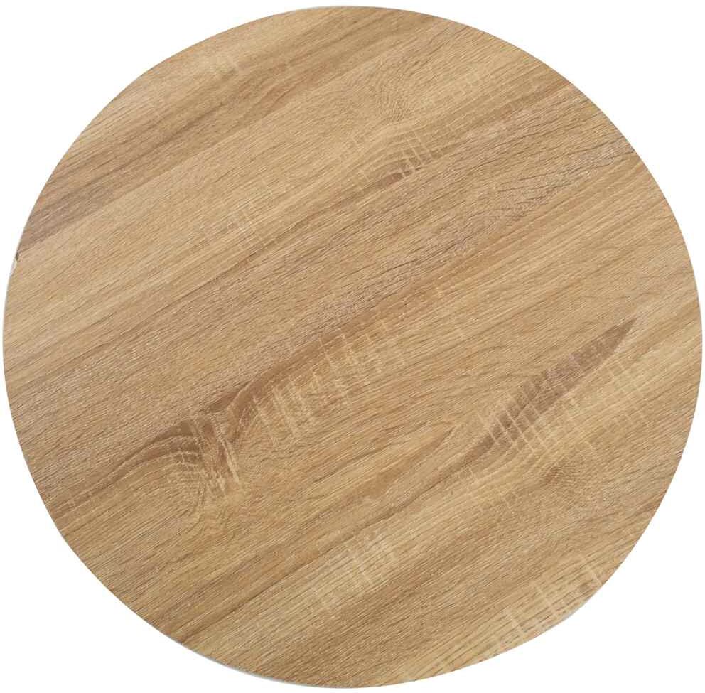 vidaXL Table de bistro Marron clair 60 cm MDF