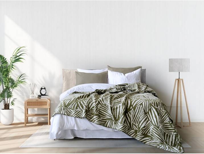 Couverture -Plaid 200x220 cm Kaki