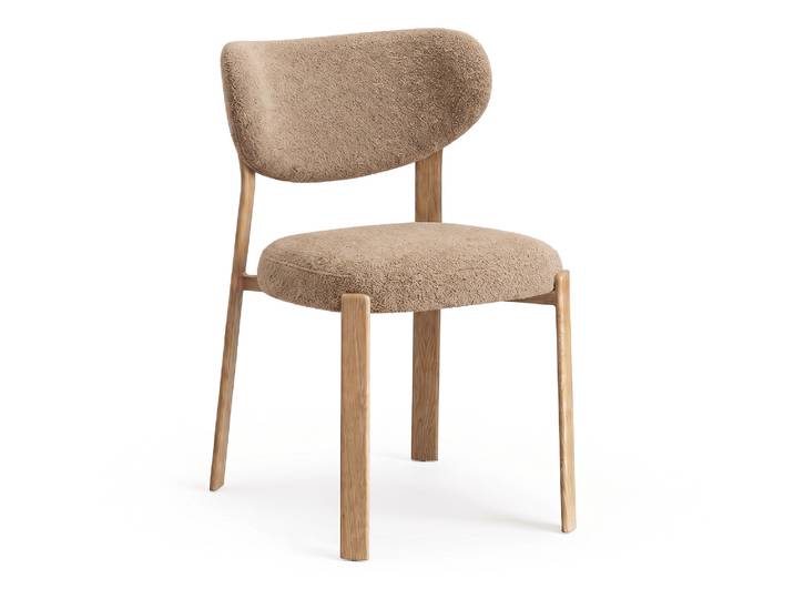 Chaise de séjour Claire Camel/chene - Basika