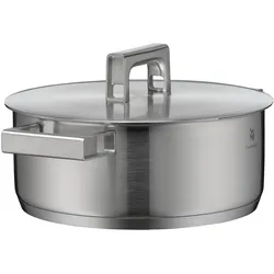 WMF Ultimate Cool+ Bratentopf mit Deckel, 16 cm, Pfanne + Kochtopf, Silber