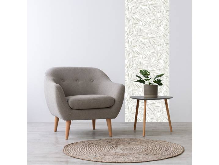 3D-Tapete QUEENCE Blätter, selbstklebendes Wandpaneel , grün,türkis, B:60m H:250m, Vinyl, Tapeten, 3D-Tapete, 60 x 250 cm Fototapete, Mustertapete, Anbringung ohne Kleister