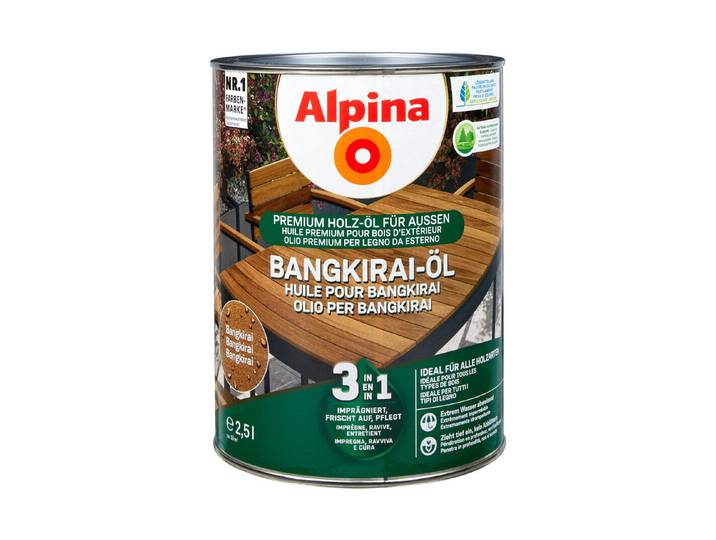 Alpina Bangkirai-Öl 3in1 Braun 2.5 l Matt