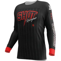 Shot racegear, Herren, Velotrikot, SHOT CONTACT DAWG Jersey (3XL), Rot, Weiss, Schwarz, 3XL