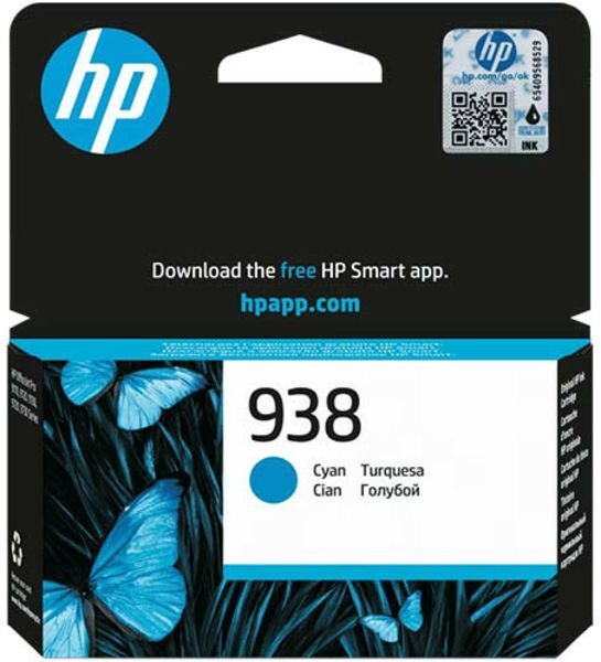 HP 938 (4S6X5PE) - Cyan - Cartouche d'encre Cyan