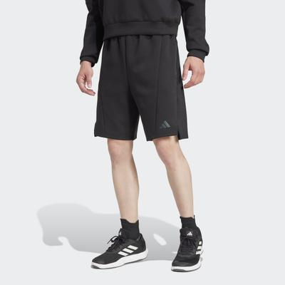 Shorts ADIDAS PERFORMANCE "DESIGNED FOR TRAINING KNIT" Gr. XXXL, schwarz (schwarz, innenbeinlänge ca. 23 cm), Hosen, Herren, 3XL, L-Gr, Obermaterial: 73% Polyester, 19% Baumwolle, 8% Elasthan, Shorts, für Fitness und Sportmode, mit climacool...
