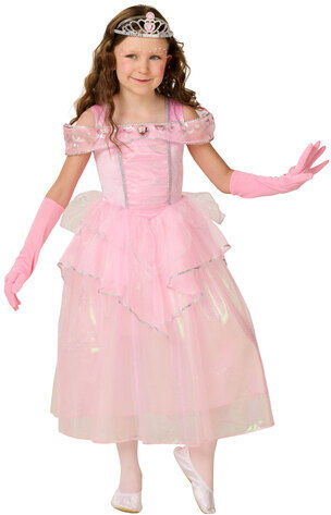 Kinderkostüm Prinzessin "Rosalie", rosa/silber