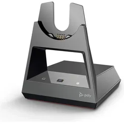 HP Poly Voyager 4310 + BT700 Dongle + Ladestation (Kabellos, USB-C, Microsoft Teams, Zoom), Office Headset, Schwarz