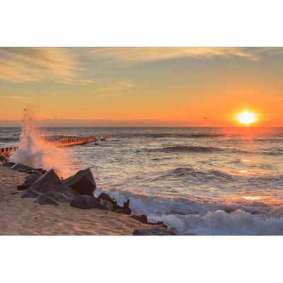 Fototapete PAPERMOON "Cape Hatteras Beach", bunt, B:4,5m L:2,8m, Vlies, Tapeten
