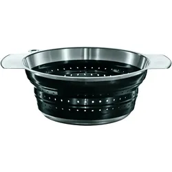 RÖSLE Seiher faltbar ∅24cm - schwarz|silber