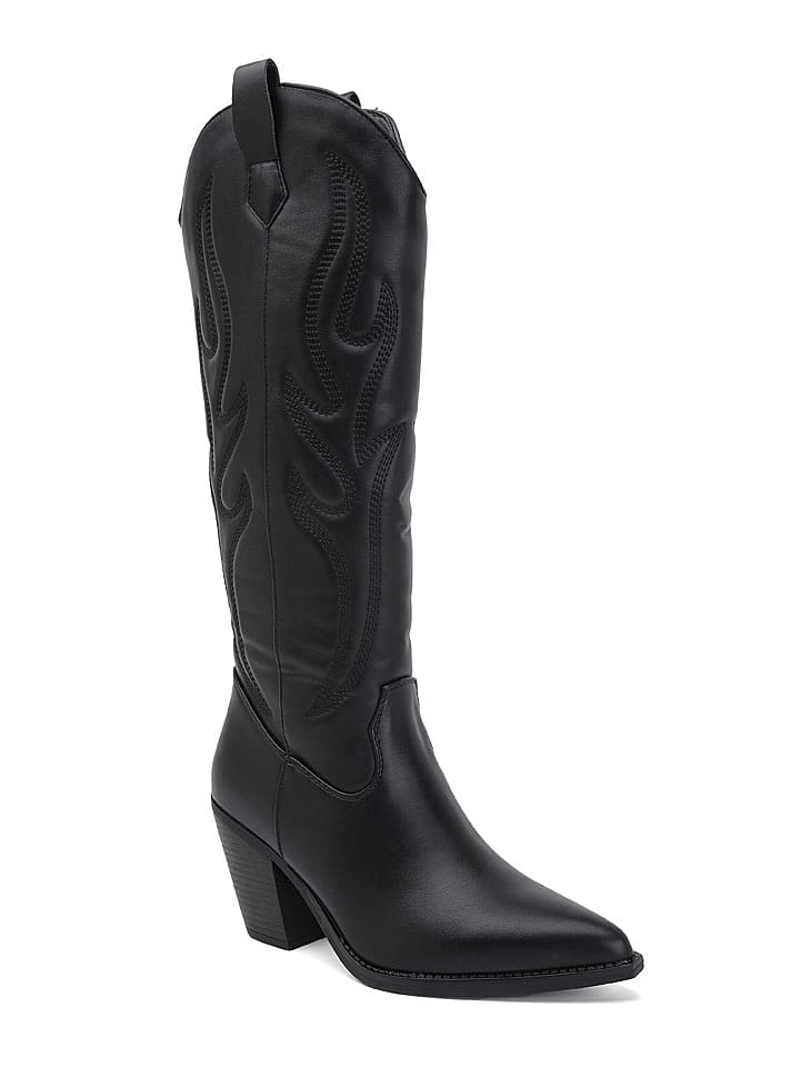 Sixth Sens Westernstiefel in Schwarz - 36