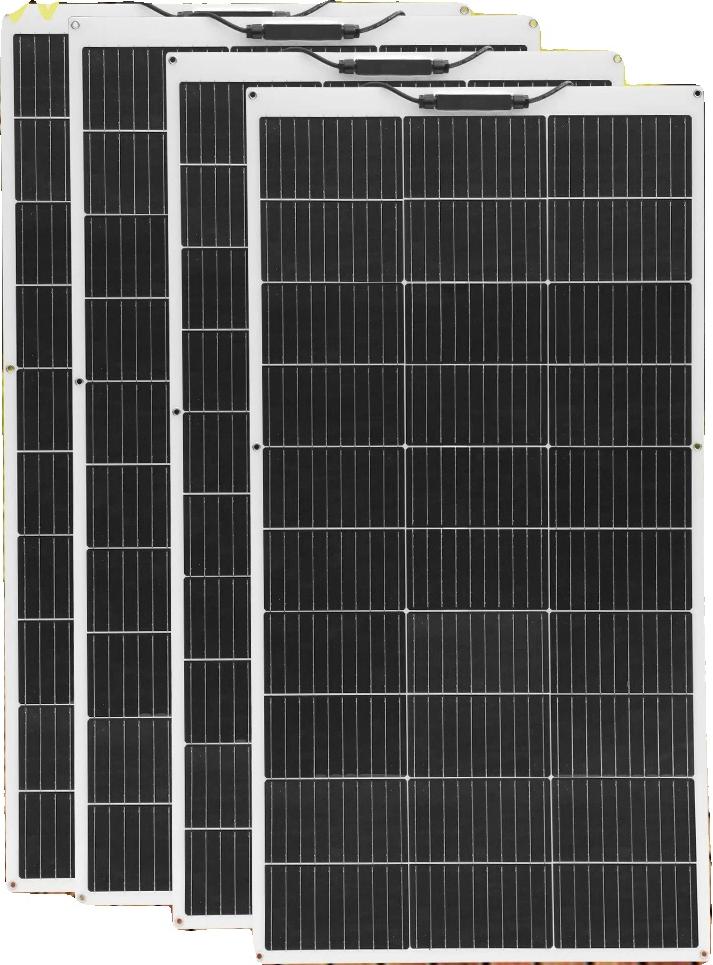 Solarpanel, flexibles Design, hohe Effizienz, 4 Stück Solarpanel