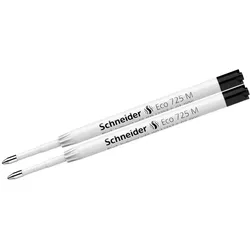 Schneider, Ersatzpatronen + Tintenfass, Kugelschreibermine (Schwarz, 20 Stk.)