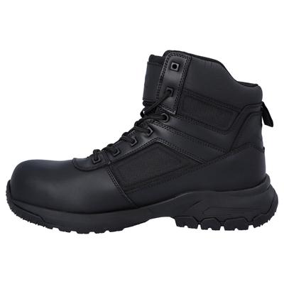 Schnürschuh MAGNUM "Magnum Uniform – Sicherheitsmodelle Vanguard 6.0 Ct Cp", Damen, Gr. 38, Normalschaft, schwarz, Vollnarbiges Leder, Mesh-Einsätze, PU, EVA, Schuhe Schnürschuh