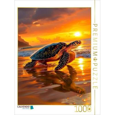 CALVENDO Puzzle Mit Sonne auf dem Rücken ins Abenteuer | 1000 Teile Lege-Größe 64x48cm Foto-Puzzle für glückliche Stunden