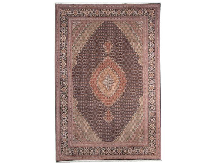 Täbriz 50Raj Teppich 204x306 Handgeknüpft Orientteppich Perserteppich Wolle mit Seide