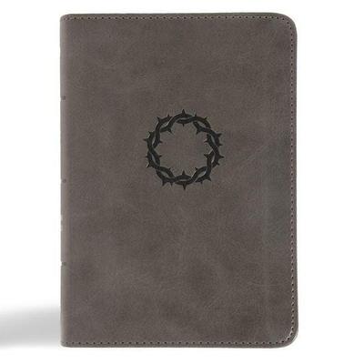 NASB Large Print Compact Reference Bible, Charcoal Leathertouch, Gebundene Ausgabe von Holman Bible Publishers, B&H Publishing Group