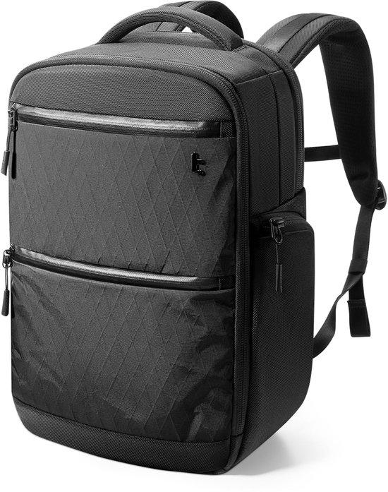 Rucksack, Premium-Laptop-Rucksäcke, Tagesrucksäcke für die Arbeit, ideal für Geschäftsreisen, Herren-Tagesrucksack für Laptops bis 15,6 Zoll, 28 Liter, Schwarz