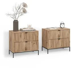 NACHTTISCHE Aterno Viking Oak 2er Set