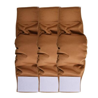 Inspired Finds DryGuard Reusable Belly Band Diapers For Male Dogs 3PCS Set brown 3 Pcs 14.6 16.9 In