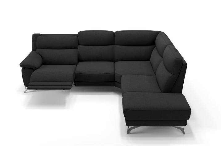 Stoff Polstergarnitur LANTELLA Wohnlandschaft Ecksofa