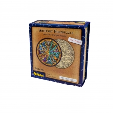 Philos Artefakt Holzpuzzle 2 in 1 Zodiak - 161 Teile - in magnetischer Klappschachtel 290913