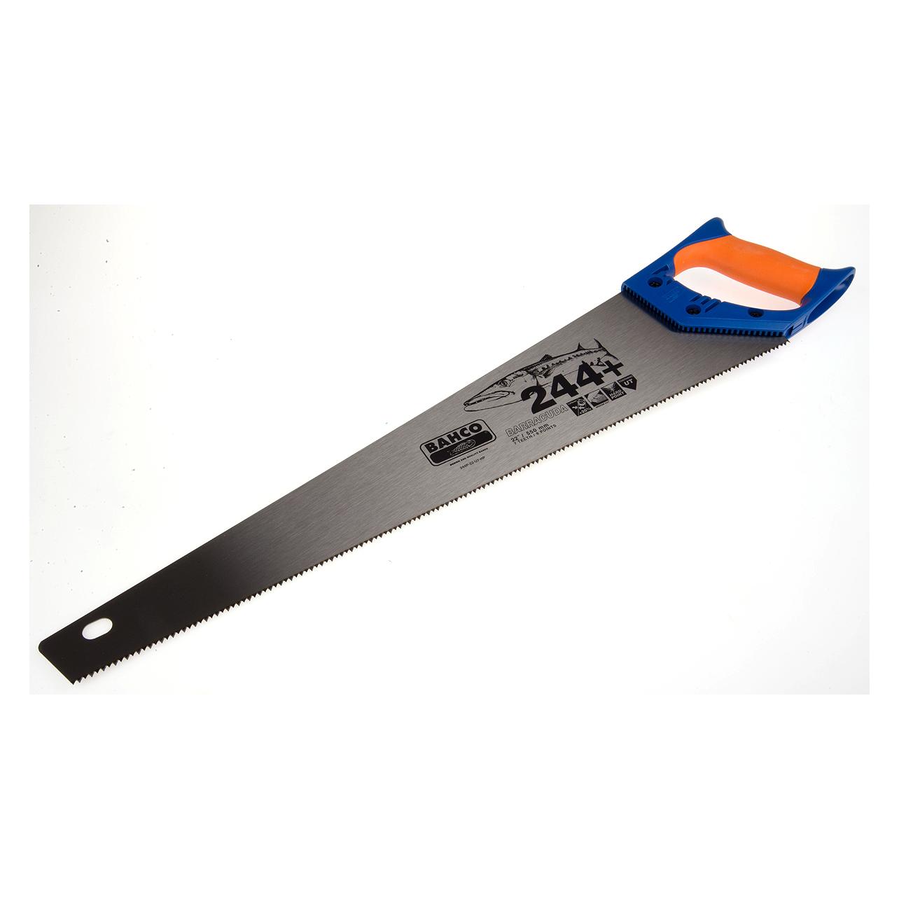 Bahco Handsäge mit 2-Komponenten-Grifff für mittlere bis grobe Holzarten 7/8 ZpZ 550 mm (244P-22-U7-HP)
