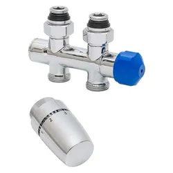 Schulte Thermostat-Set Mittenanschlussgarnitur Durchgang.. - Zubehör