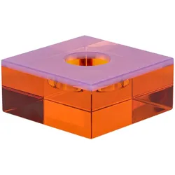 Hübsch, Kerzenständer, Flux Tealight Holder Pink/Orange