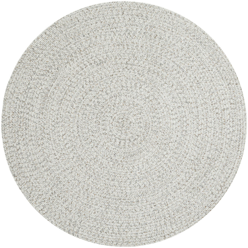 Hanse Home Machine Woven Light Grey Indoor/Outdoor Rug Round 150cm