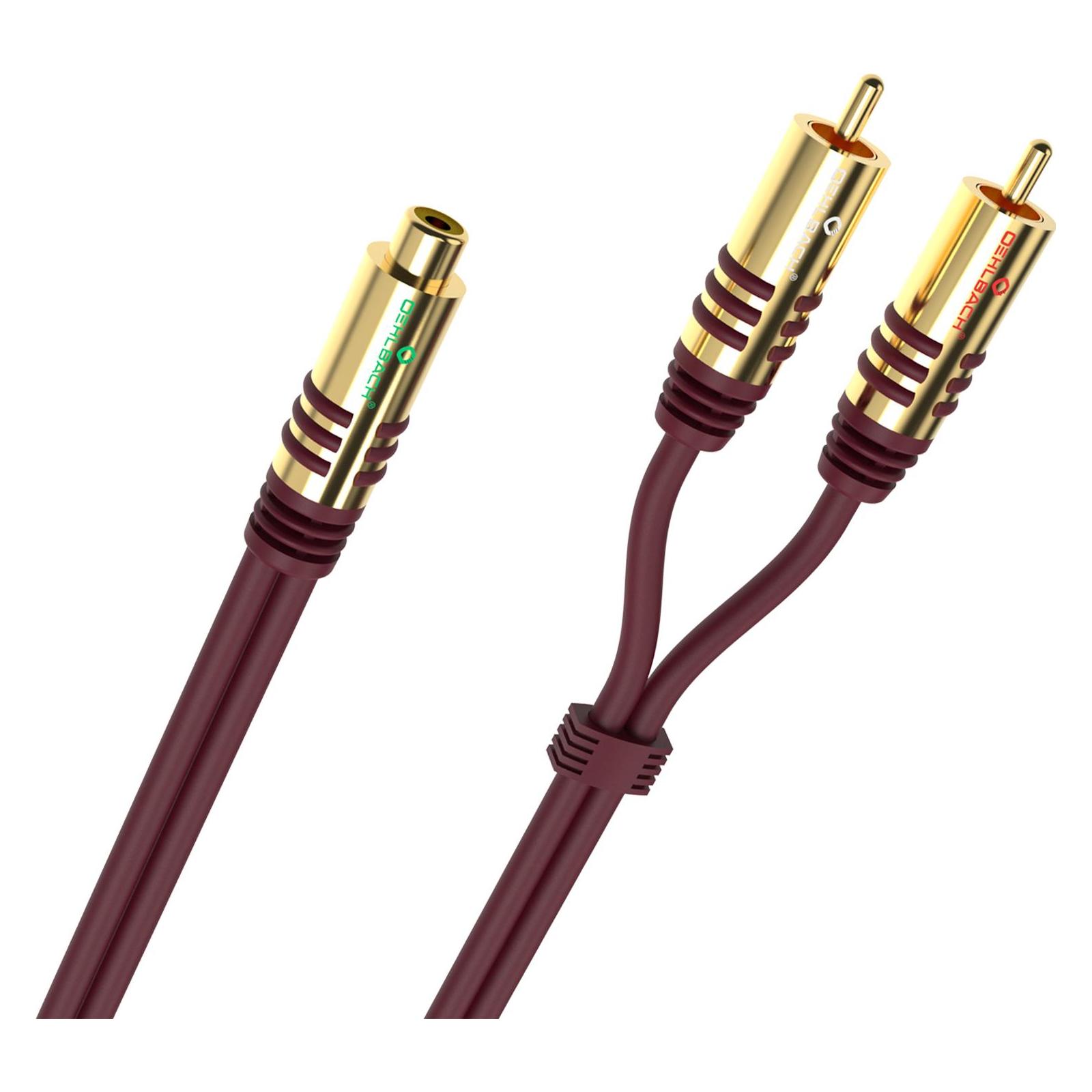 Oehlbach Y-Adapter Cinch (w) auf 2x Cinch (Audio Splitter) (D1C20560)