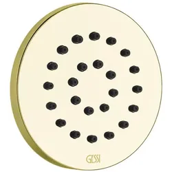 Gessi CONO feste Seitenbrause, rund, Wandmontage, 1-Strahl, 32971246, Farbe: Gold PVD