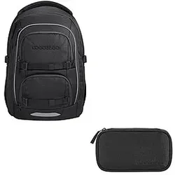 Coocazoo Porter Black Coal Schulrucksack Set 2tlg