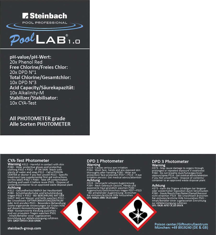 Steinbach Wasseranalyse Pool Professional PoolLab
