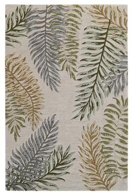 Domani Saunt Hand Tufted Wool Neutral & Tropical Area Rug