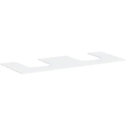 hansgrohe Xevolos E Konsole, 2 Ausschnitte, 1370x550mm, für Aufsatzwaschtisch, 54207700, Farbe: Mattweiß