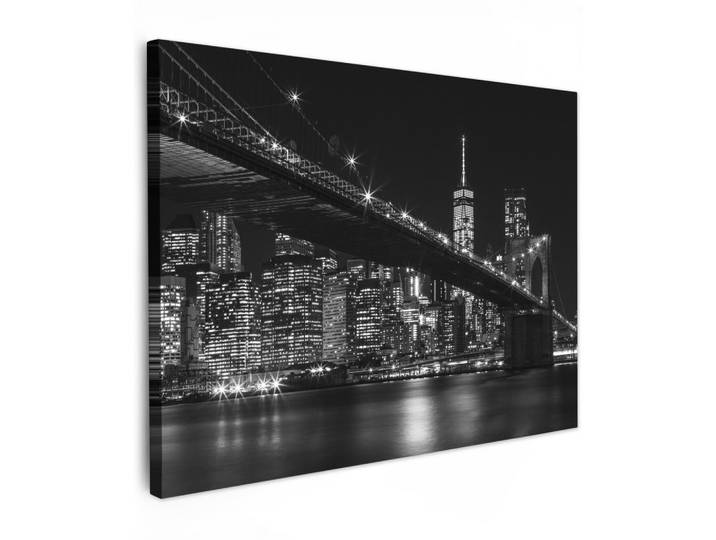 LEINWANDBILD New York - Brooklyn - Brücke Wandbilder 80x60 cm