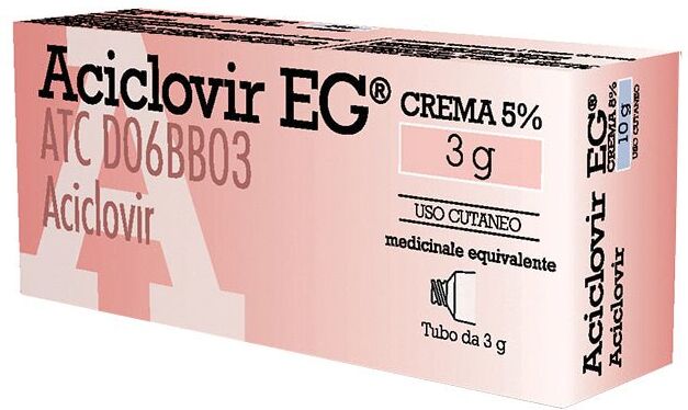 Eg Aciclovir 5 % 3 g crema