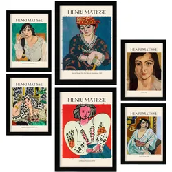 POSTER Set Mit 6 Henri Matisse Sammlung A3 & A4 Rahmenlos