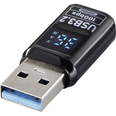 Renkforce USB Adapter [1x USB-A Stecker - 1x USB-C® Buchse] USB 3.2 Type A/C Charging Adapter, PD36W, 10 Gbps LED-Display Laden