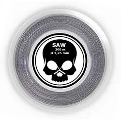 Tennissaite - BLACK SKULL - SAW - silber - 200 m