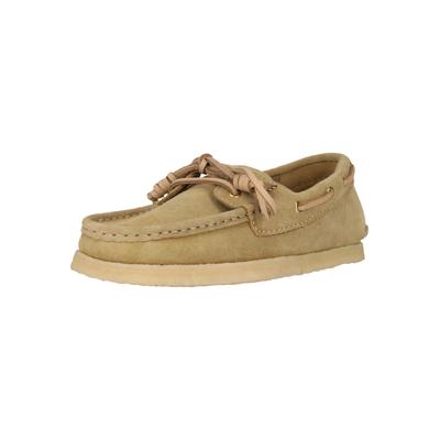 Bootsschuh CLARKS "Godney Boat", Damen, Gr. 38, beige (hellbraun), Schuhe Bootsschuh, im klassischen Design