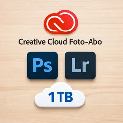 Creative Cloud Foto-Abo (Photoshop + Lightroom) inkl. 20GB Cloud-Speicherplat...