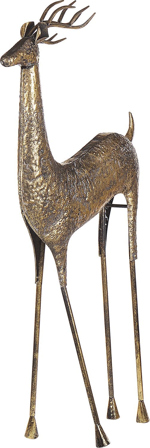 Pello Moderne Kerst Decoratie Rendier van Metaal - Goud - 126 cm