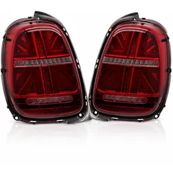 LED-Rückleuchten passend für Mini Cooper F55 F56 F57 2014–2017 6-Pin | Rot/Smoke | dynamische Blinker | für Serien-LED