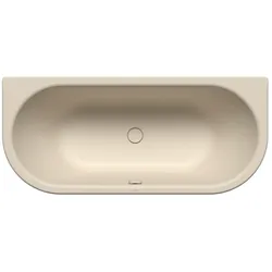 Kaldewei CENTRO DUO 2 Badewanne, oval, 1700x750 mm, warm beige 20, 460 mm tief, emaillierter Ab- und Überlaufdeckel, mittige Positionierung