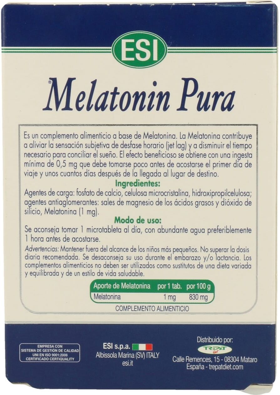 ESI Melatonin Pura 1.9 mg 30 Tabs