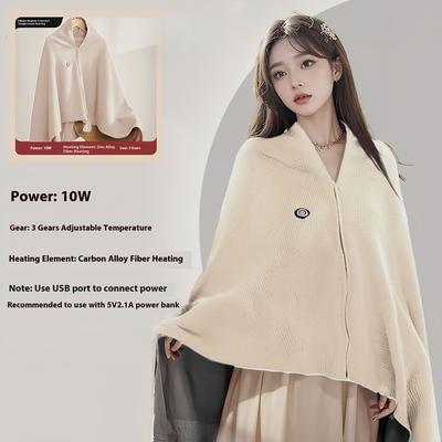 Rare Purchases USB Heated Blanket, Electric Shawl Wraps, Heating USB Powered Blanket, Women Wearable Throw Blanket 1